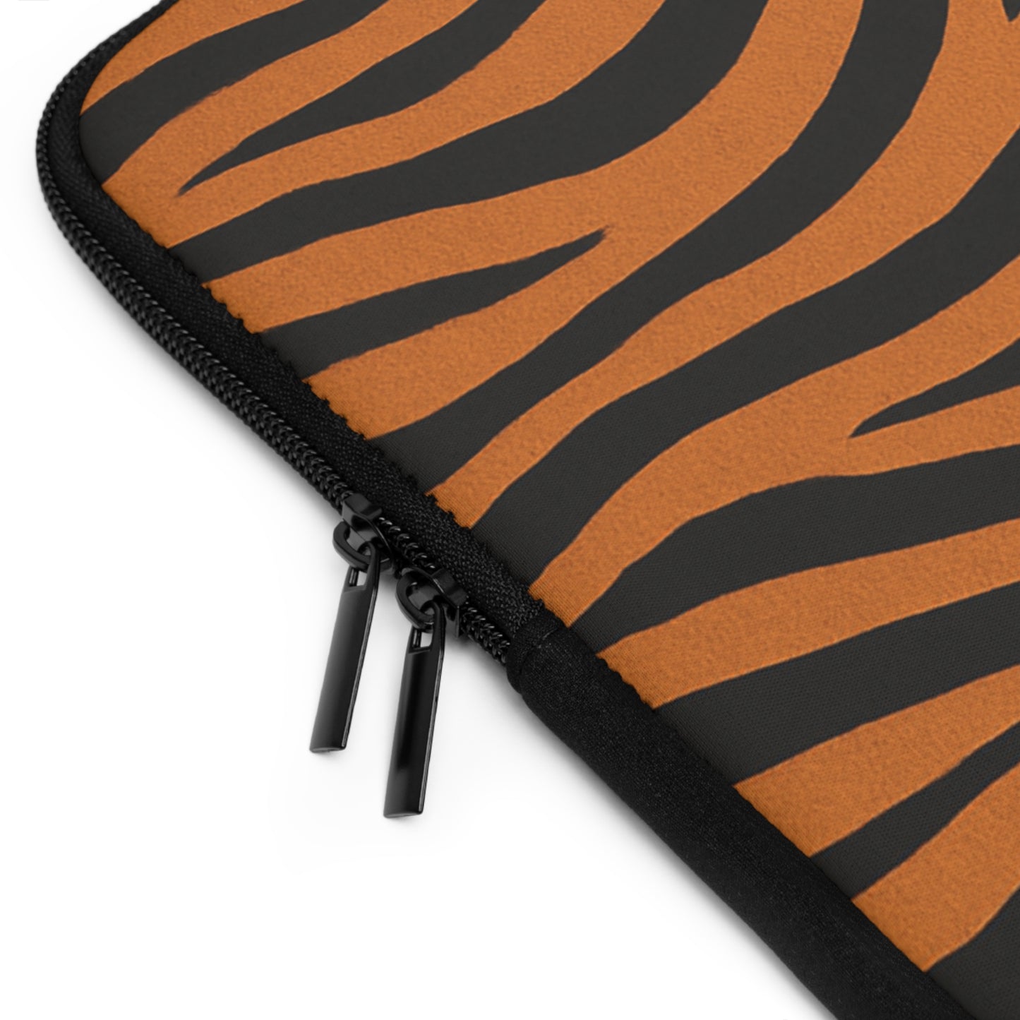 Funda para portátil con estampado de rayas de tigre – Estuche protector con estampado animal naranja y negro