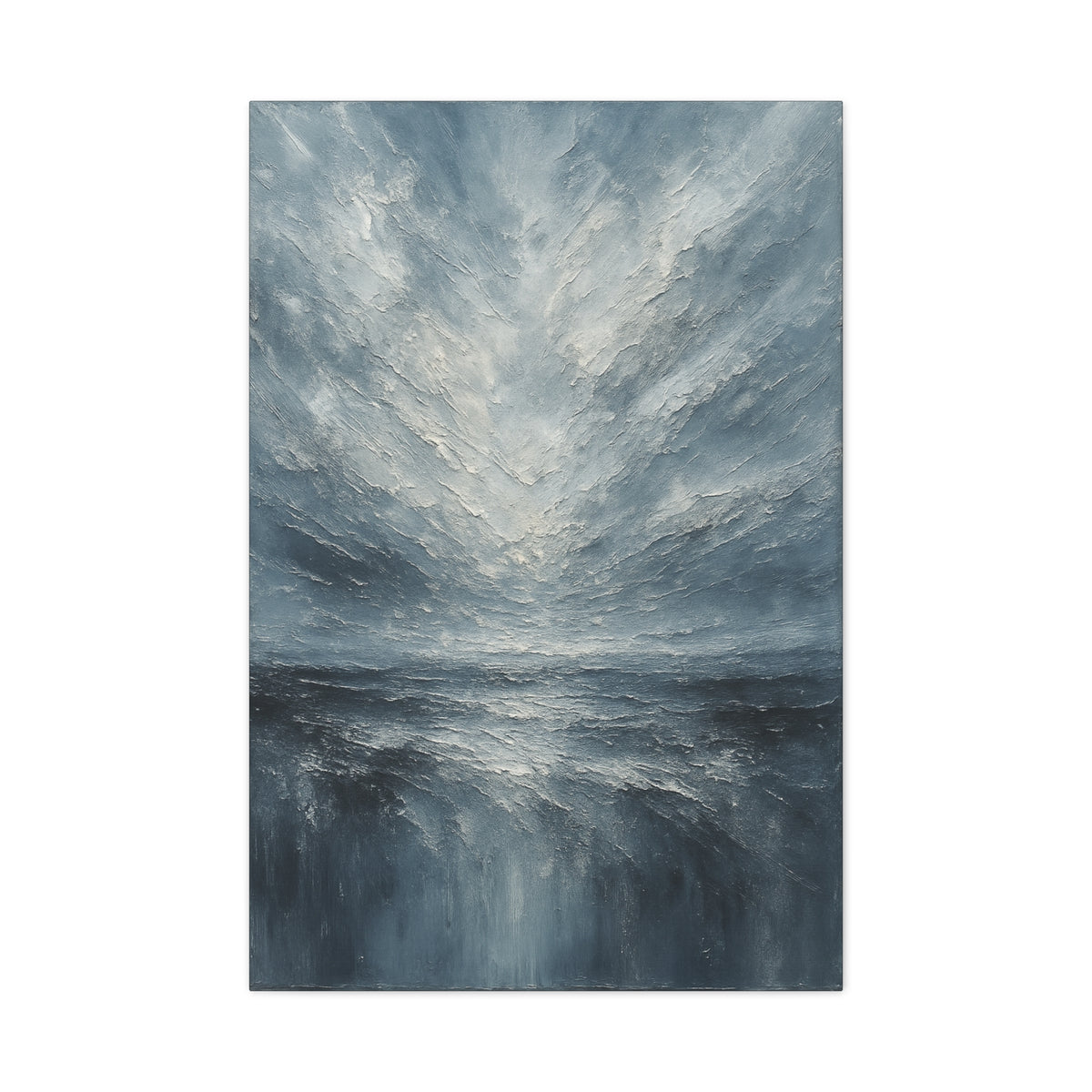 Ártico tormentoso - Colección de paisajes abstractos - Lienzo de bellas artes