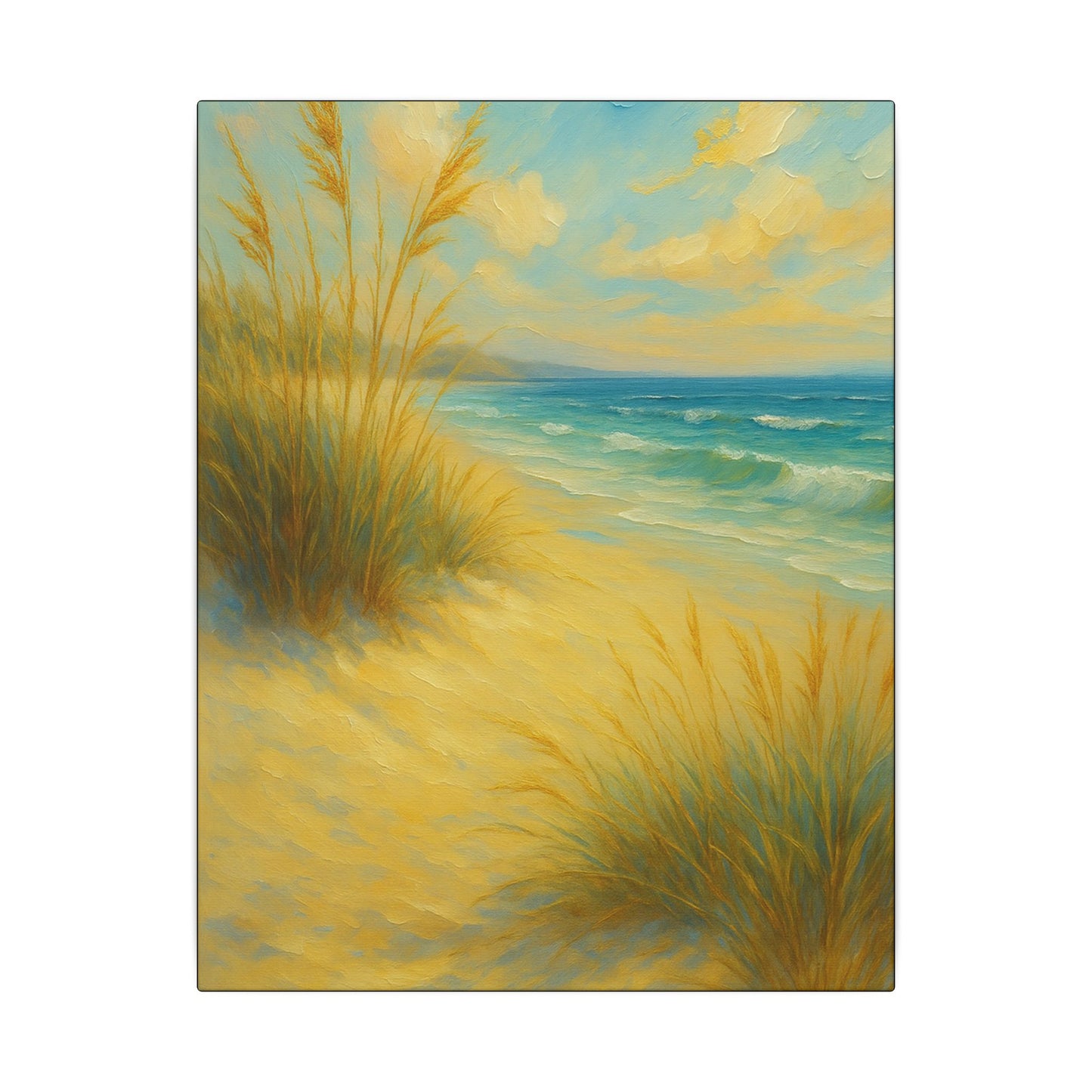 Lienzo de pared Dunas Costeras — Cuadro de paisaje de playa tranquila