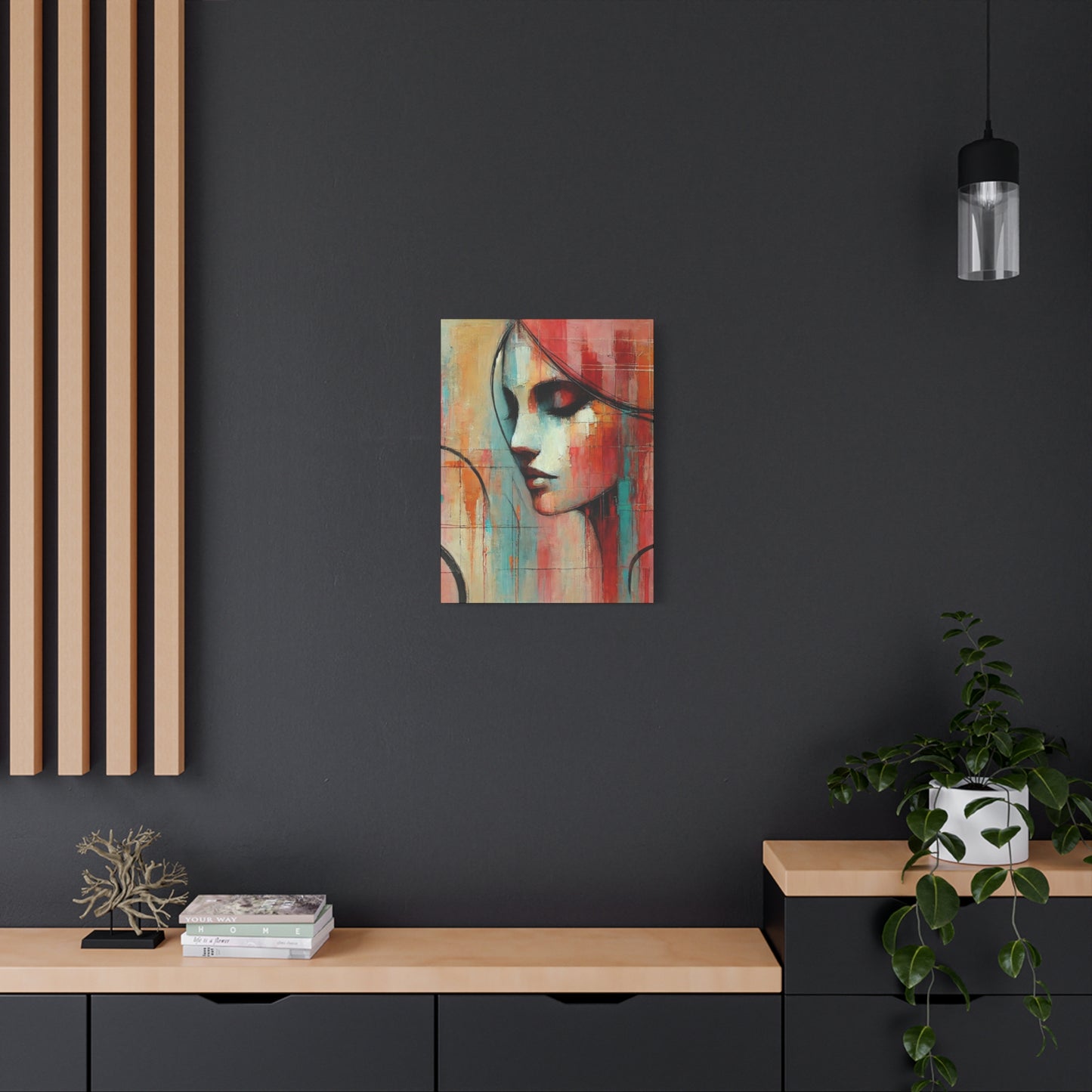 Echoes of Grace -Fine Art Canvas Print - Female Abstract Print - Calming and Modern Artwork