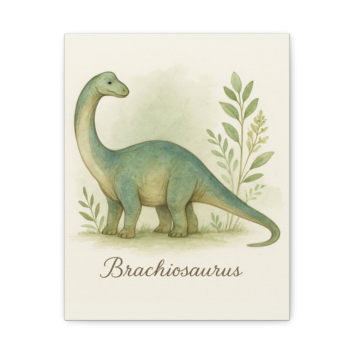 Brontosaurus Jungle Canvas