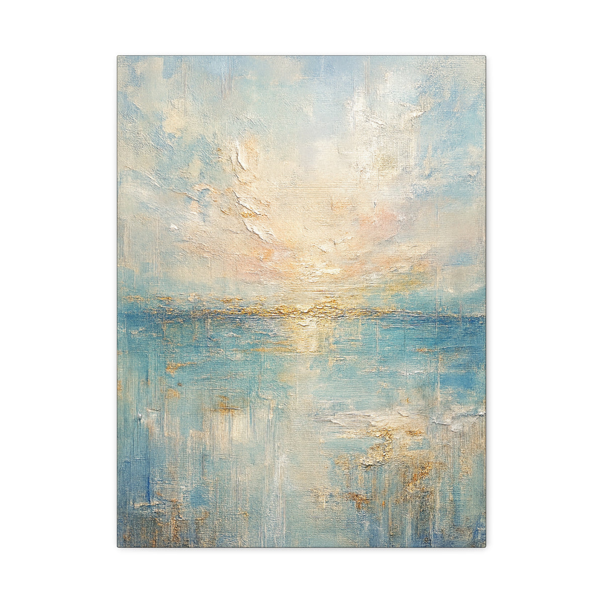 Niebla costera - Colección abstracta Gold Coast - Impresión en lienzo de bellas artes
