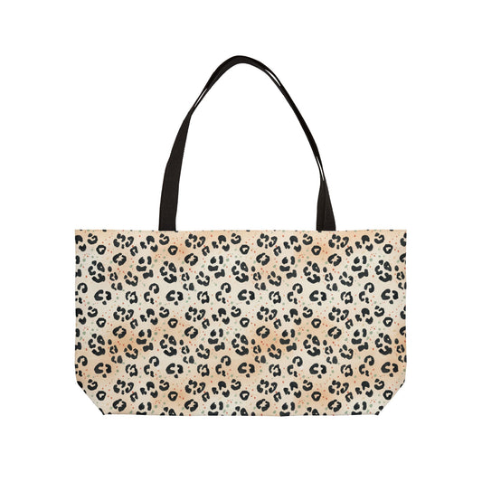 Bolso de fin de semana con estampado de guepardo para viajes y uso diario