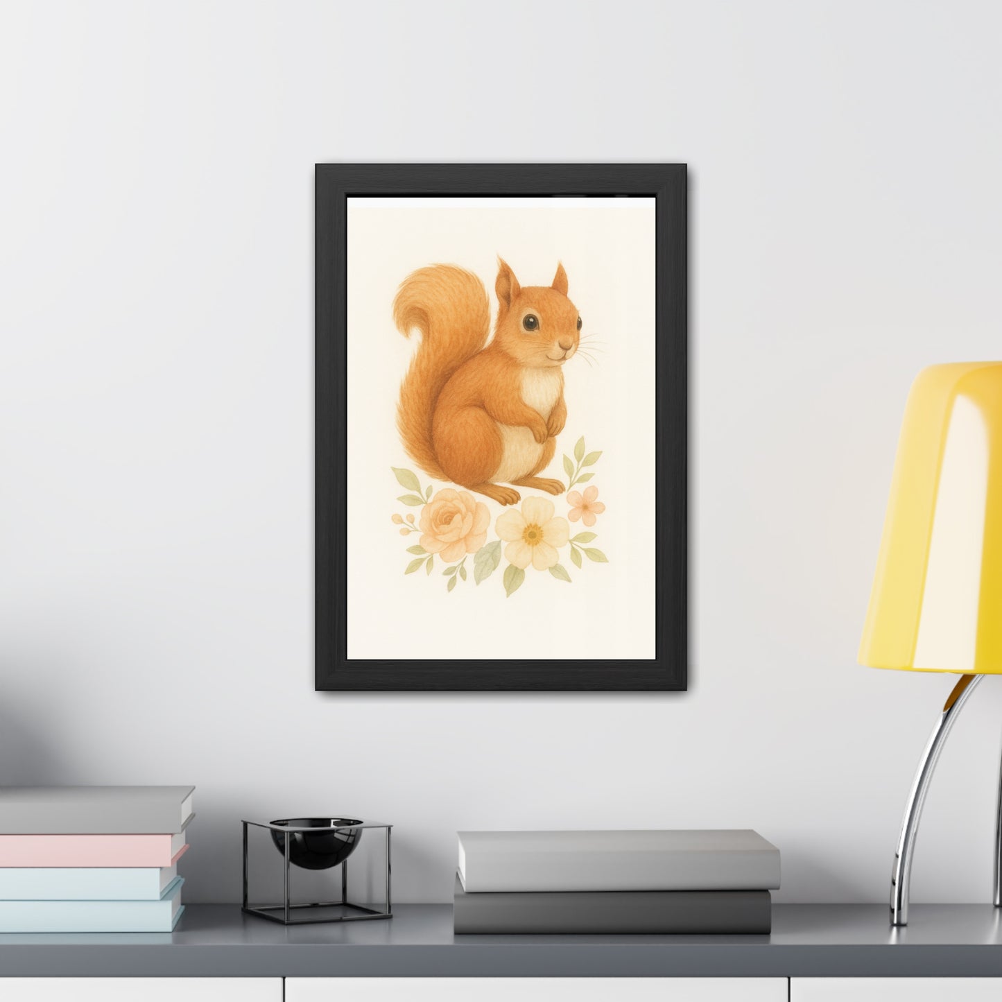 Póster Enmarcado "Squirel-Woodland Friends Country Chic"
