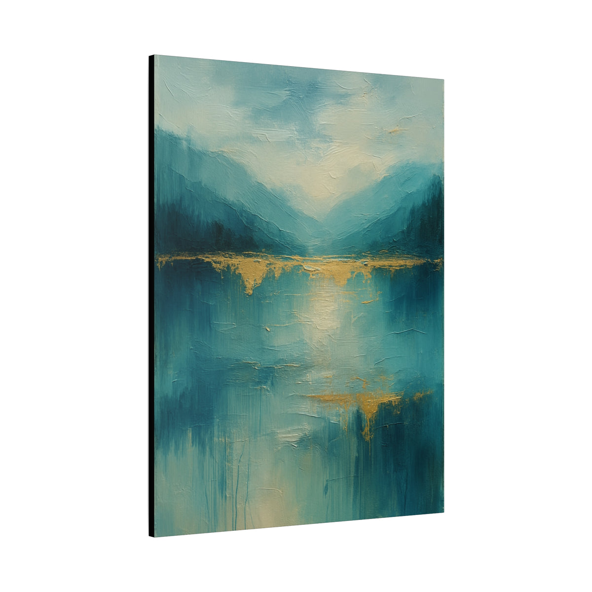 Azul Bruma - Colección de paisajes abstractos - Impresión en lienzo de bellas artes