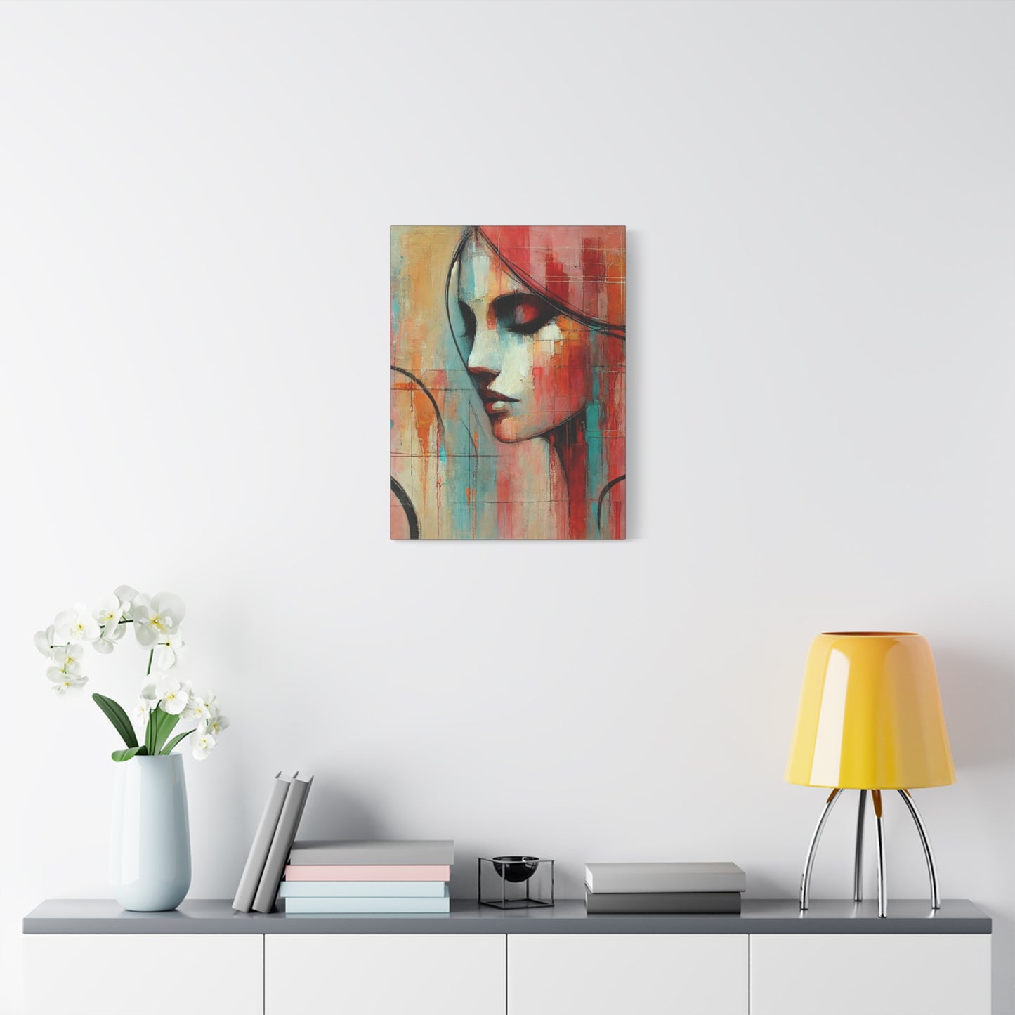 Echoes of Grace -Fine Art Canvas Print - Female Abstract Print - Calming and Modern Artwork
