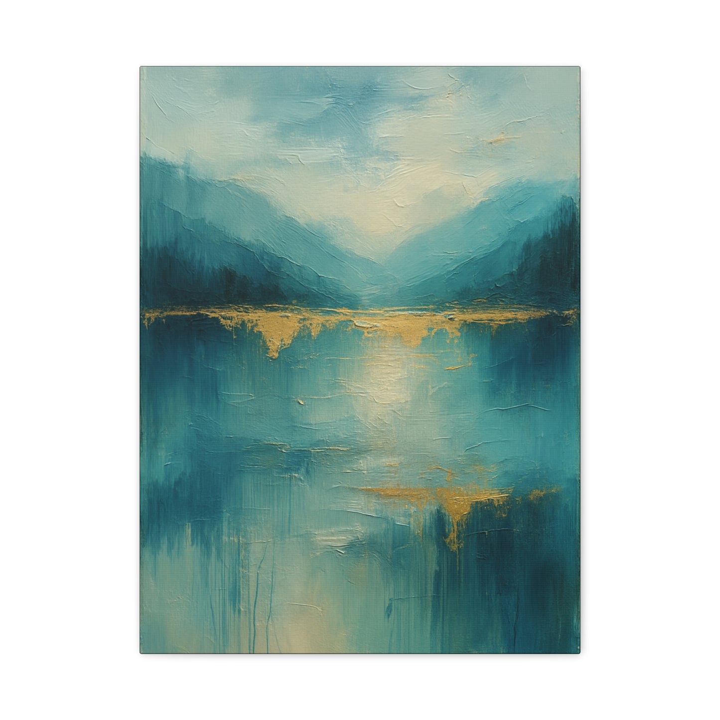 Misty Blue -  Abstract landscape Collection -Fine Art Canvas Print