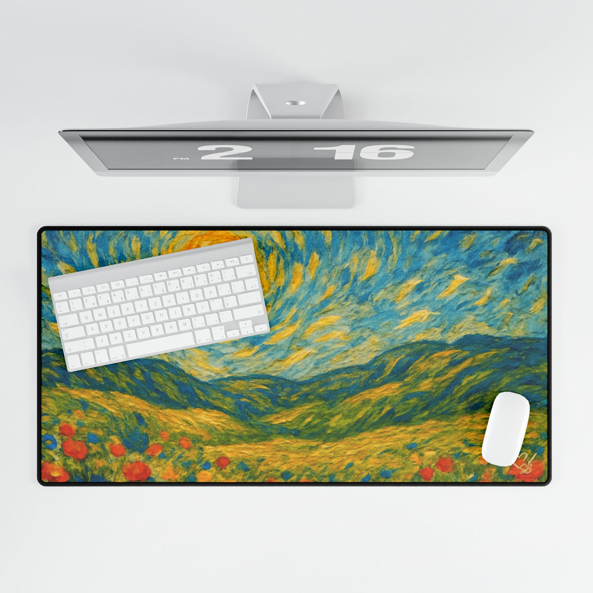 Medow-Desk Mat for Home Office, Mouse Pad, Gaming Desk Decor, Vibrant Desk Accessory