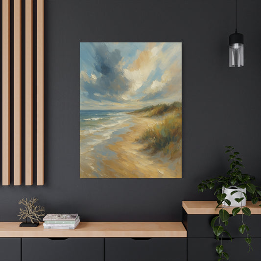 Lienzo de pared mate Dunas Costeras — Cuadro de paisaje de playa