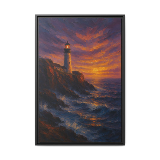 Sentienal By the Sea-Coastal Harmony Collection- Matte Canvas Framed Wall Art