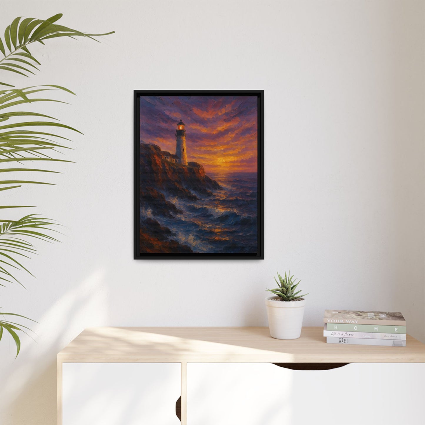 Sentienal By the Sea-Coastal Harmony Collection- Matte Canvas Framed Wall Art