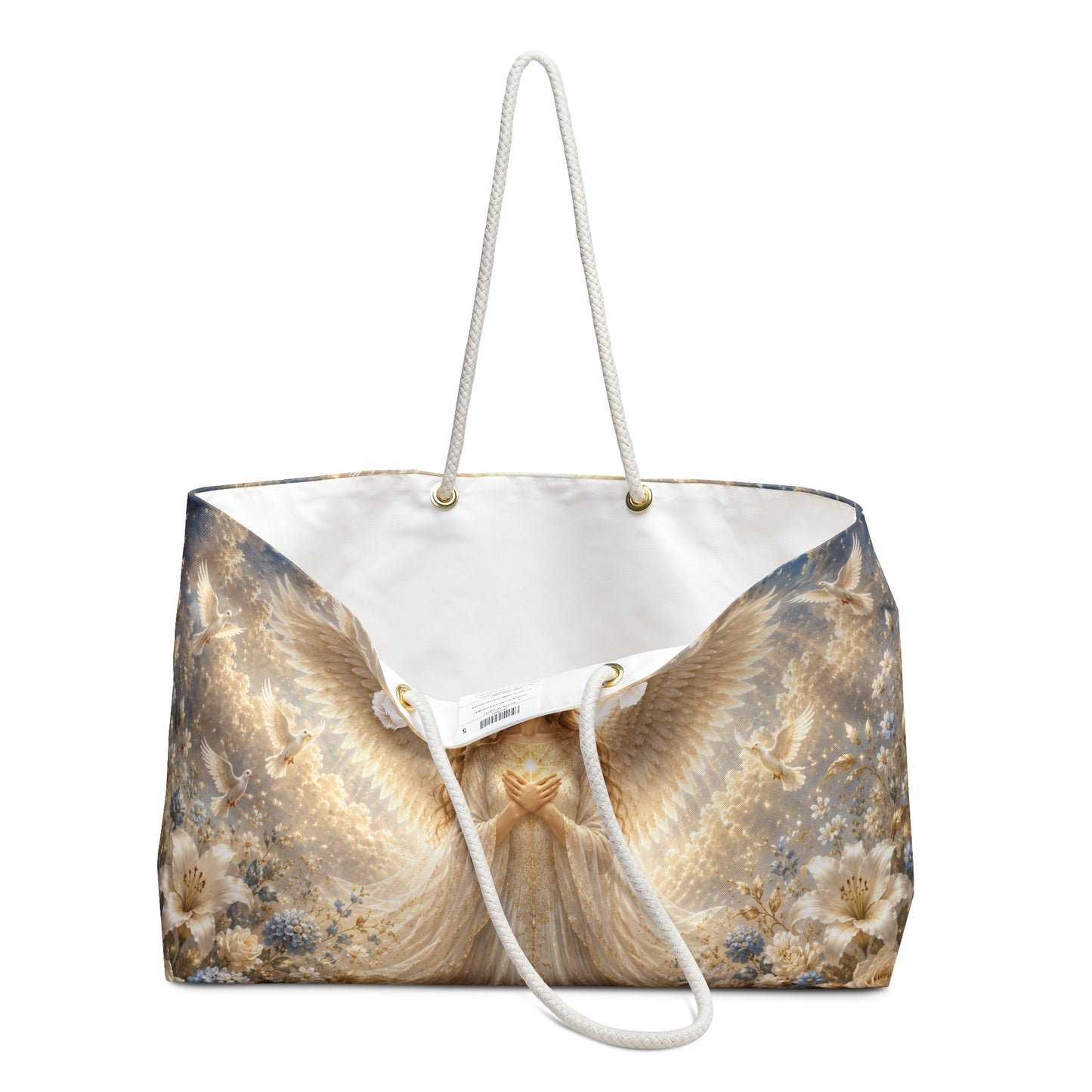Angel Wings Weekender Bag – Heavenly Guardian Tote for Travel & Gifts