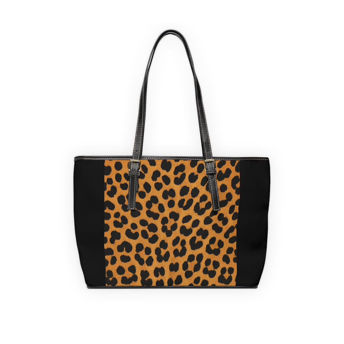 Leopard Print PU Leather Shoulder Bag – Chic Animal Print Tote for Everyday Wear