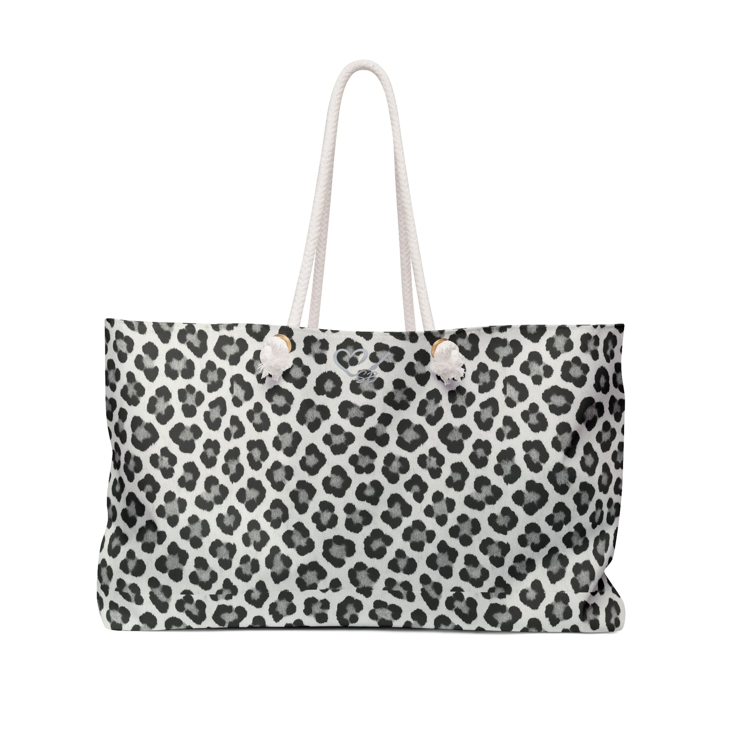 Bolsa de viaje tipo Weekender con estampado de leopardo de las nieves – Bolso de viaje elegante con estampado animal