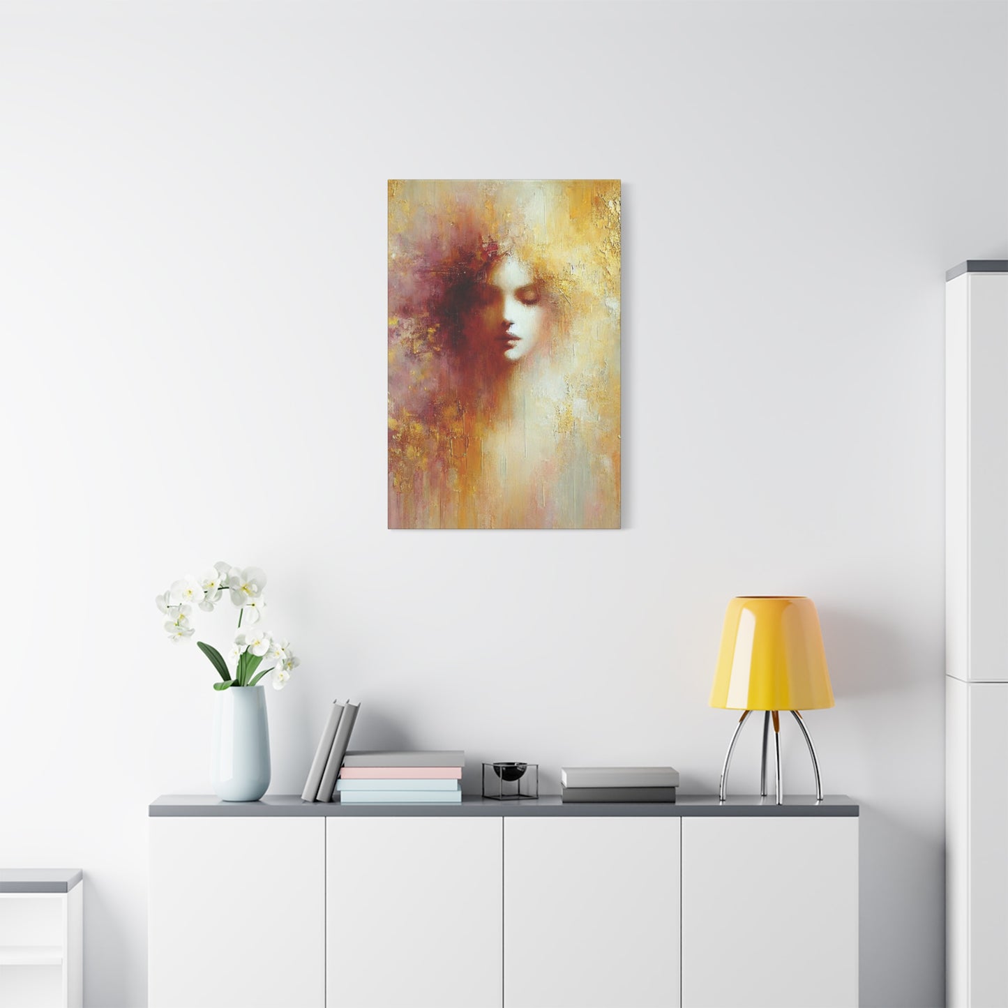 Dissolve Into Light — Fine Art Canvas Print — Female Abstract Print — Calming and Modern Artwork