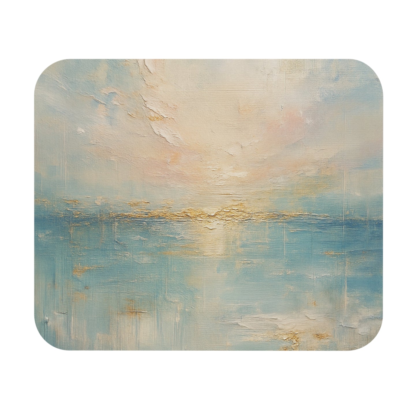 Abstract Seascape Mouse Pad — Calming Ocean Desk Mat