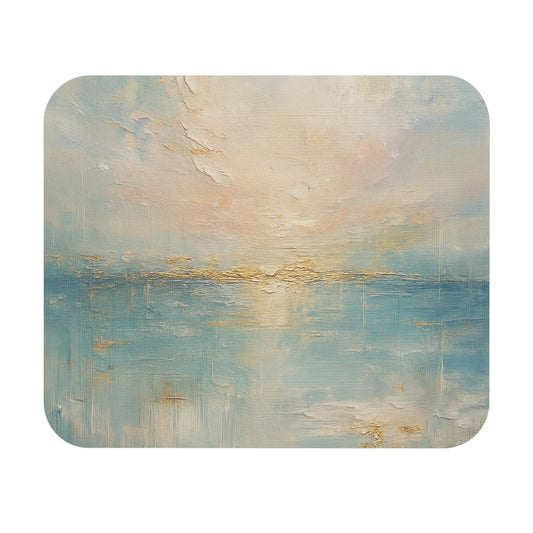 Abstract Seascape Mouse Pad — Calming Ocean Desk Mat