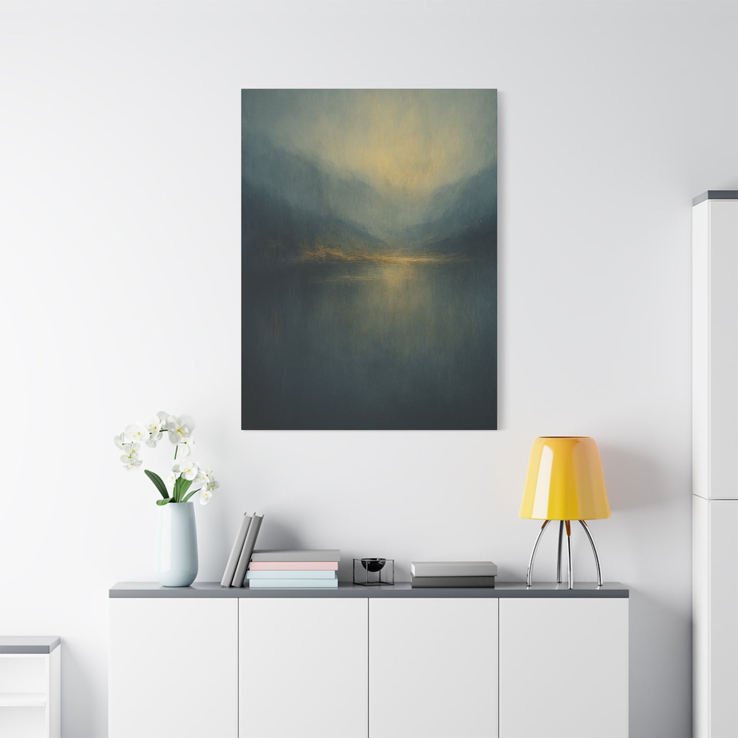 Misty Mountian Sunset-  Abstract landscape Collection-Fine Art Canvas Print