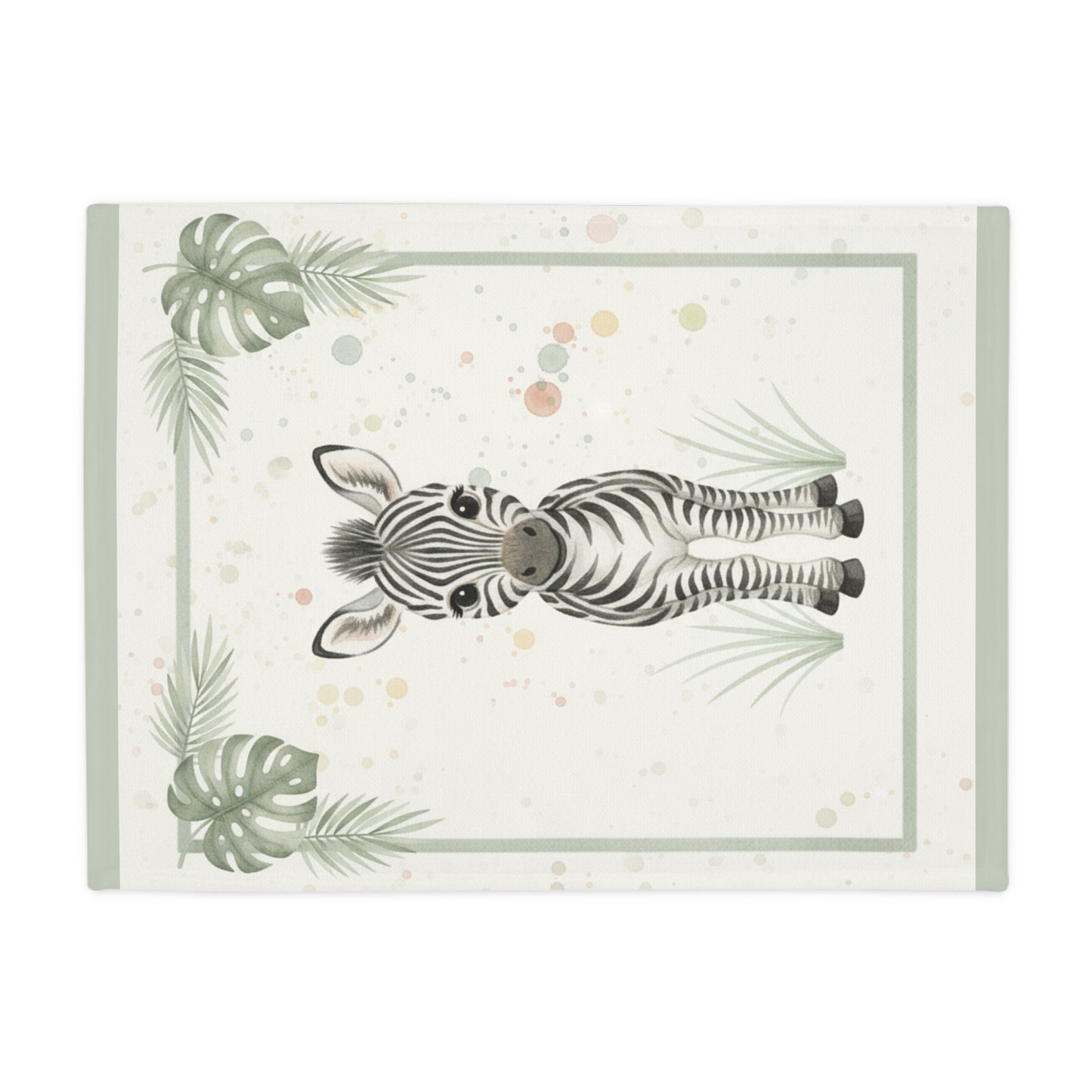 Baby Zebra 2 - Baby Safari Plush Blanket -Coordinates with Baby Safari nursery items Baby