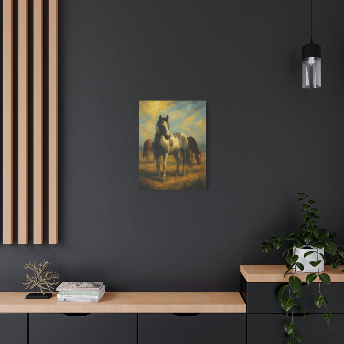 Lienzo "Caballo Pastoril" — Arte de Pared Mate Estirado
