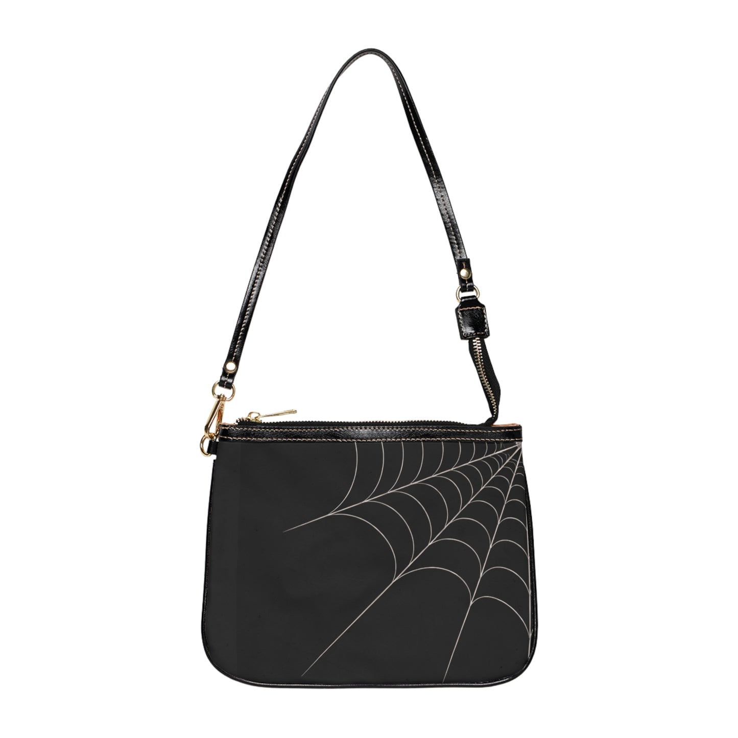 Veiled Web - Drift- Spiderweb Shoulder Bag — Small Black Crossbody Purse