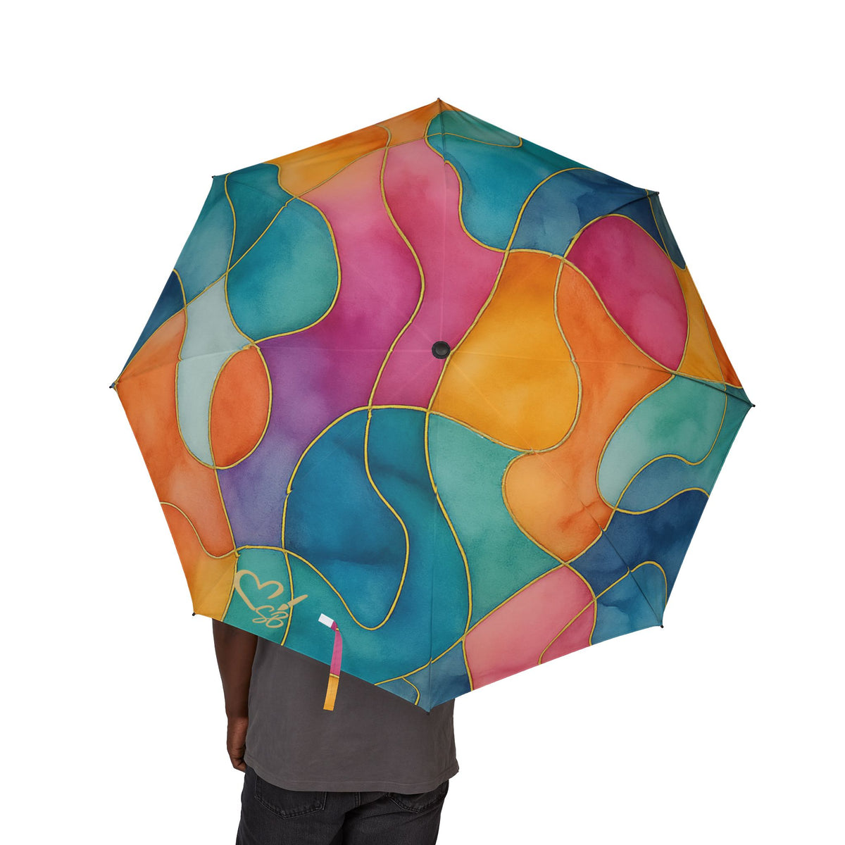 Vicky-Large print-2025 Artisan Luxe Collection- Foldable Umbrella