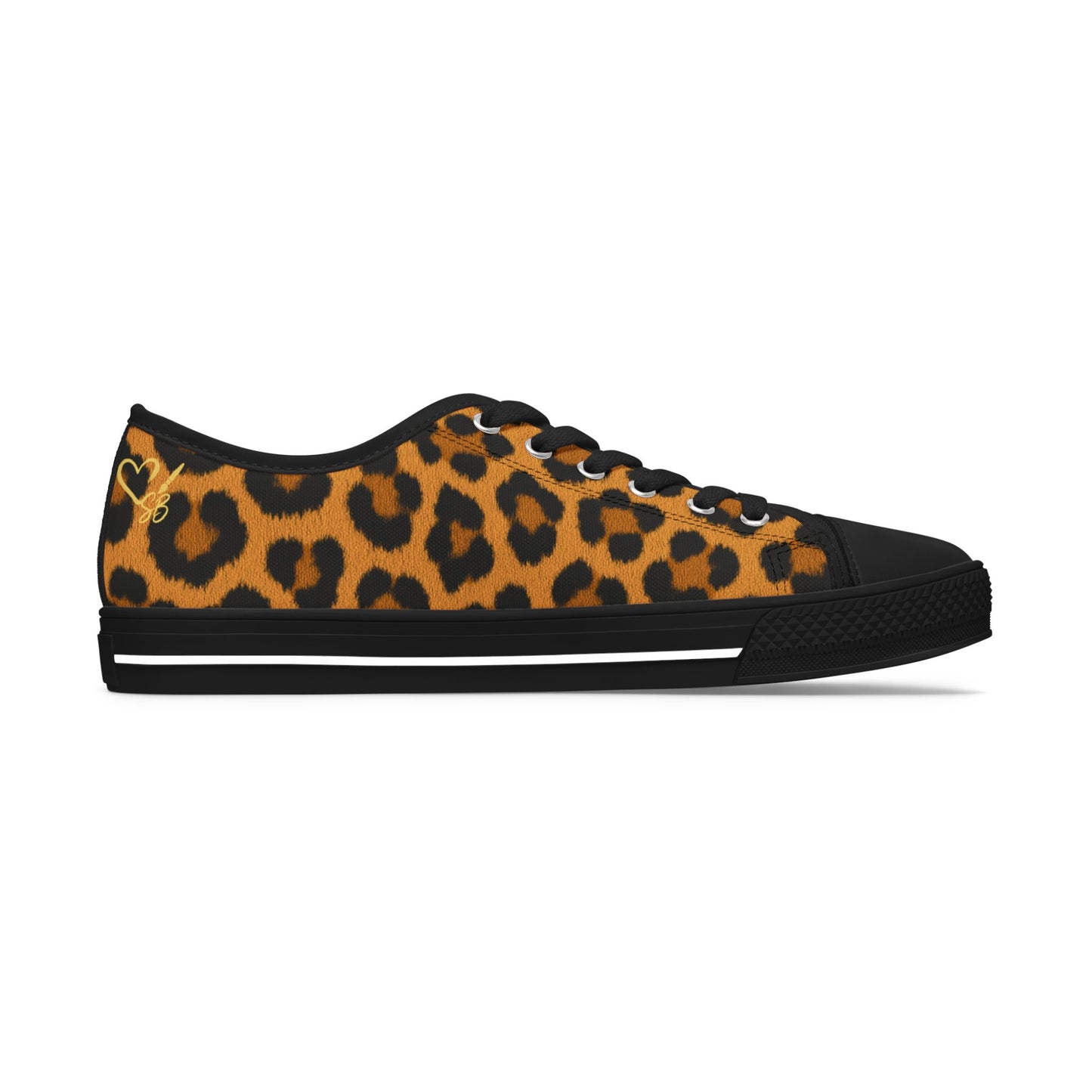 Zapatillas bajas de mujer con estampado de leopardo - Zapatos casuales de lona con estampado animal