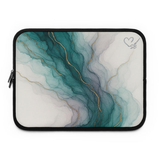 Waters Edge-Laptop Sleeve, Artistic Tech Case, Gift for Students, Stylish Computer Bag, Holiday Ready