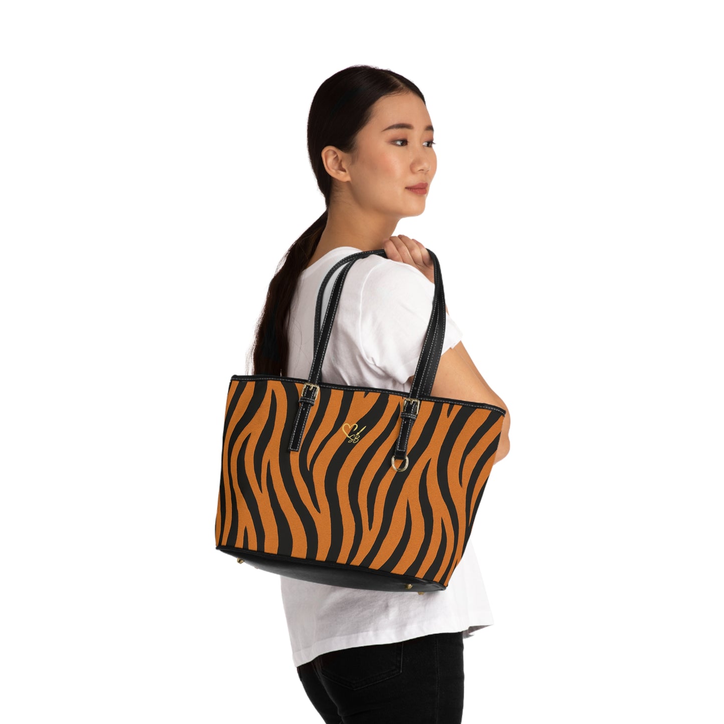 Tiger Stripe - PU Leather Shoulder Bag