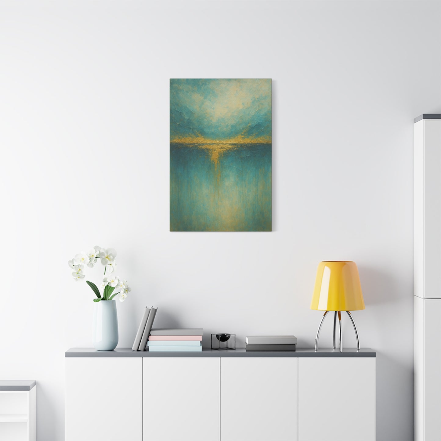 Tranquil Waters- Coastal Abstract Collection-Fine Art Canvas Print