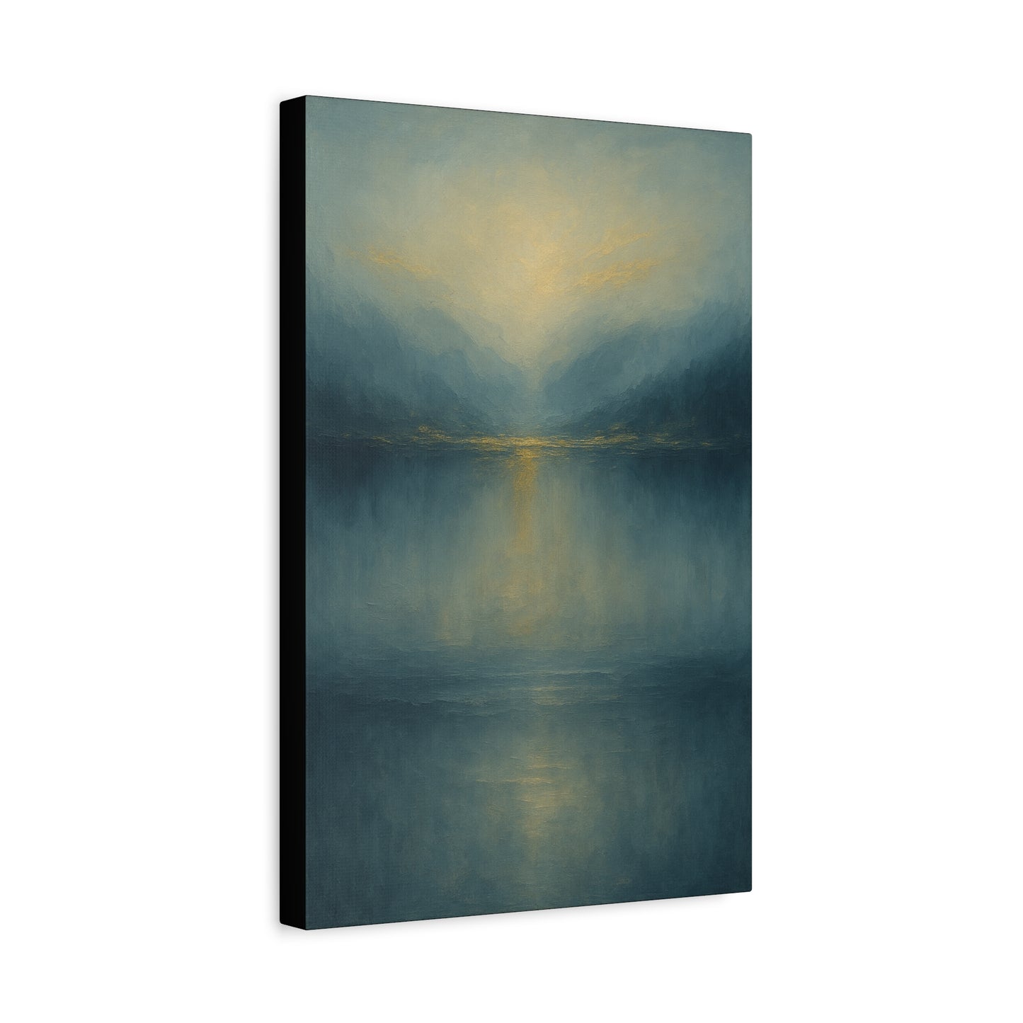 Misty Blue 3 -  Abstract landscape Collection -Fine Art Canvas Print