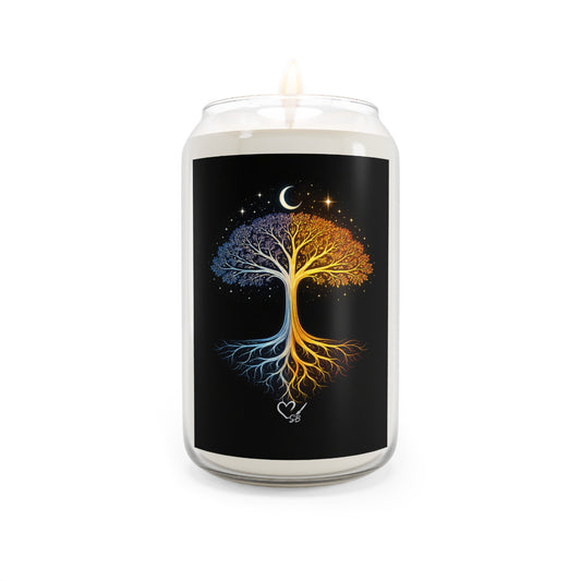 Soy Candle — Day & Night Tree of Life Scented Candle (13.75 oz)