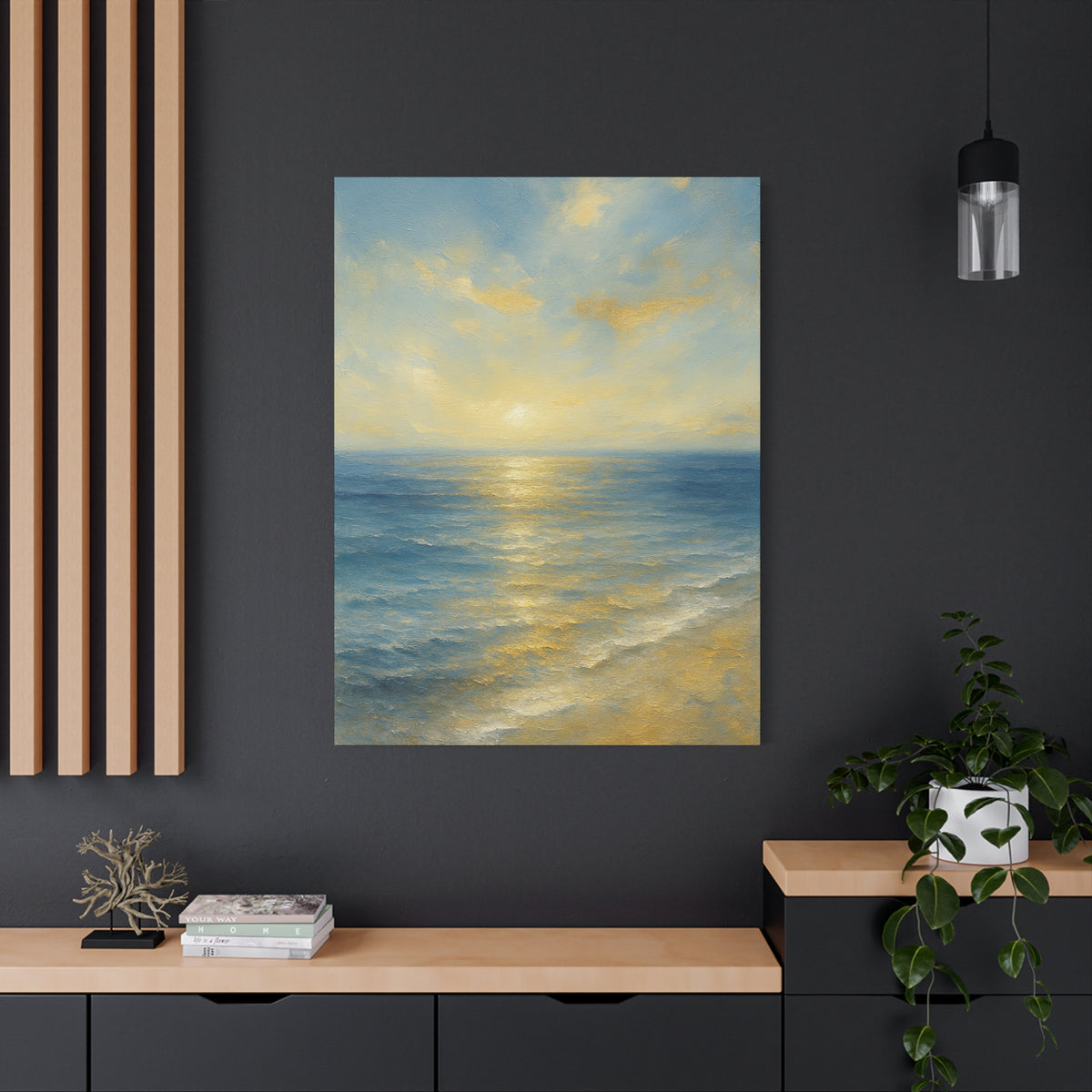 Gold Coast Sunset- Coastal Abstract Collection-Fine Art Canvas Print