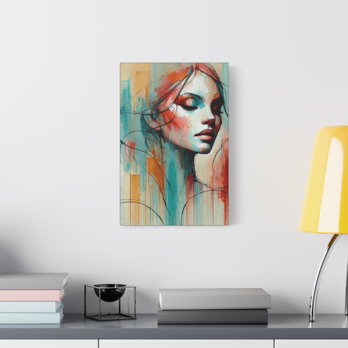 In the Now-Fine Art Canvas Print - Female Abstract Print - Calming and Modern Artwork