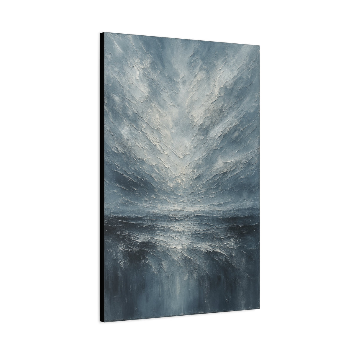 Ártico tormentoso - Colección de paisajes abstractos - Lienzo de bellas artes