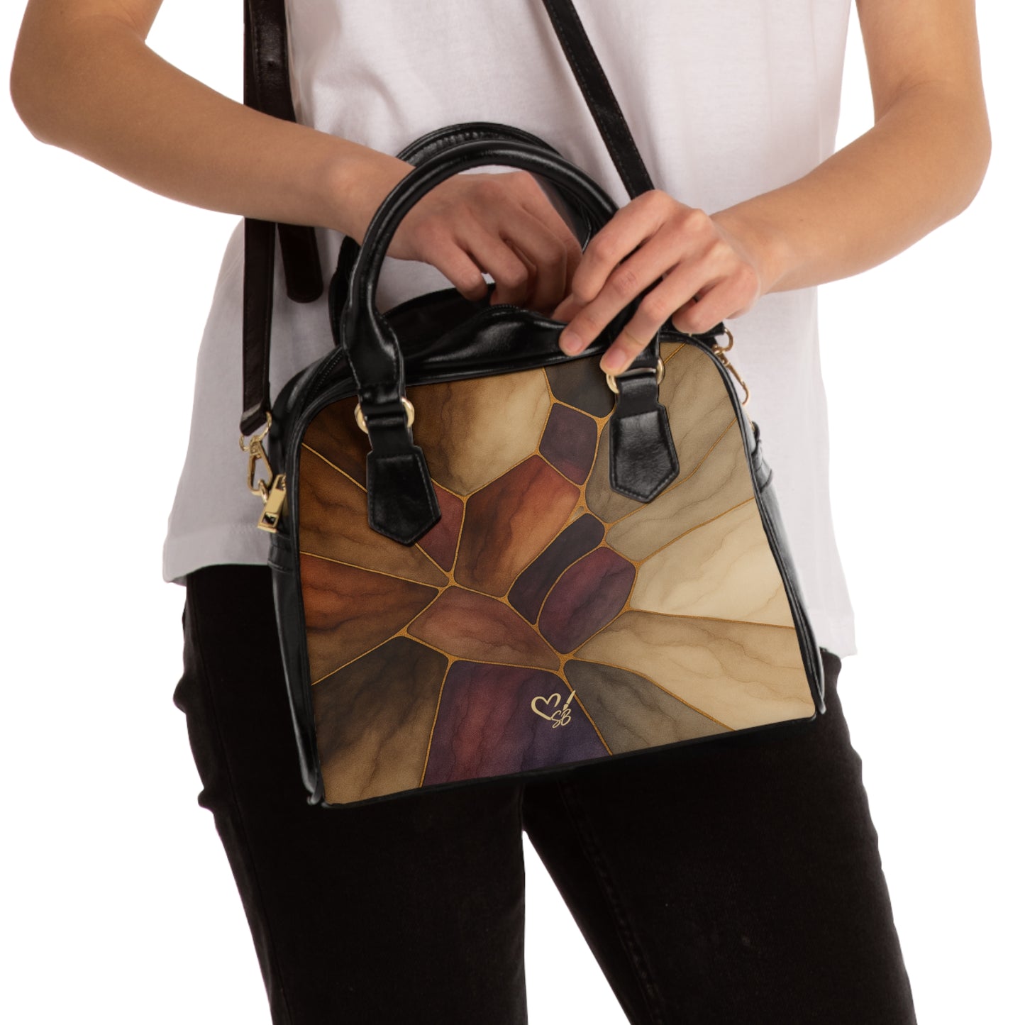 Sienna Shoulder Handbag —Artisan Luxe- Earth Tone Floral Tote
